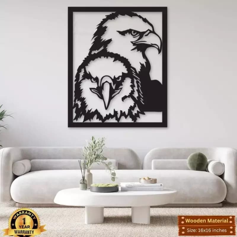 Wooden Eagle Frame For Wall Decor